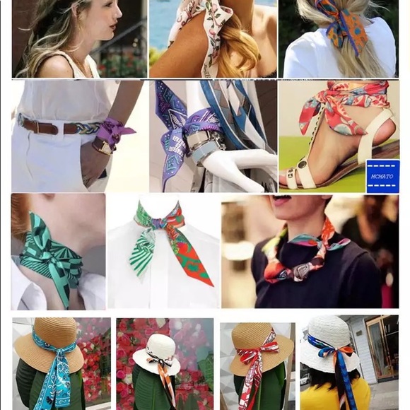 3️⃣3/25 Bag twilly, multipurpose head/neck scarf - Picture 4 of 5